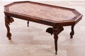 INLAID FIGURAL COFFEE TABLEAng