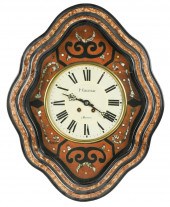 INLAID FRENCH WALL CLOCKwith s
