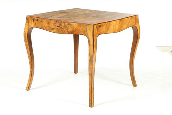 INLAID GAMING TABLE.  American or