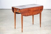 INLAID HEPPLEWHITE PEMBROKE TA