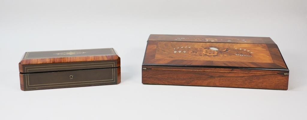 INLAID LAP DESK & GLOVE