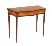 INLAID MAHOGANY AND SATINWOOD