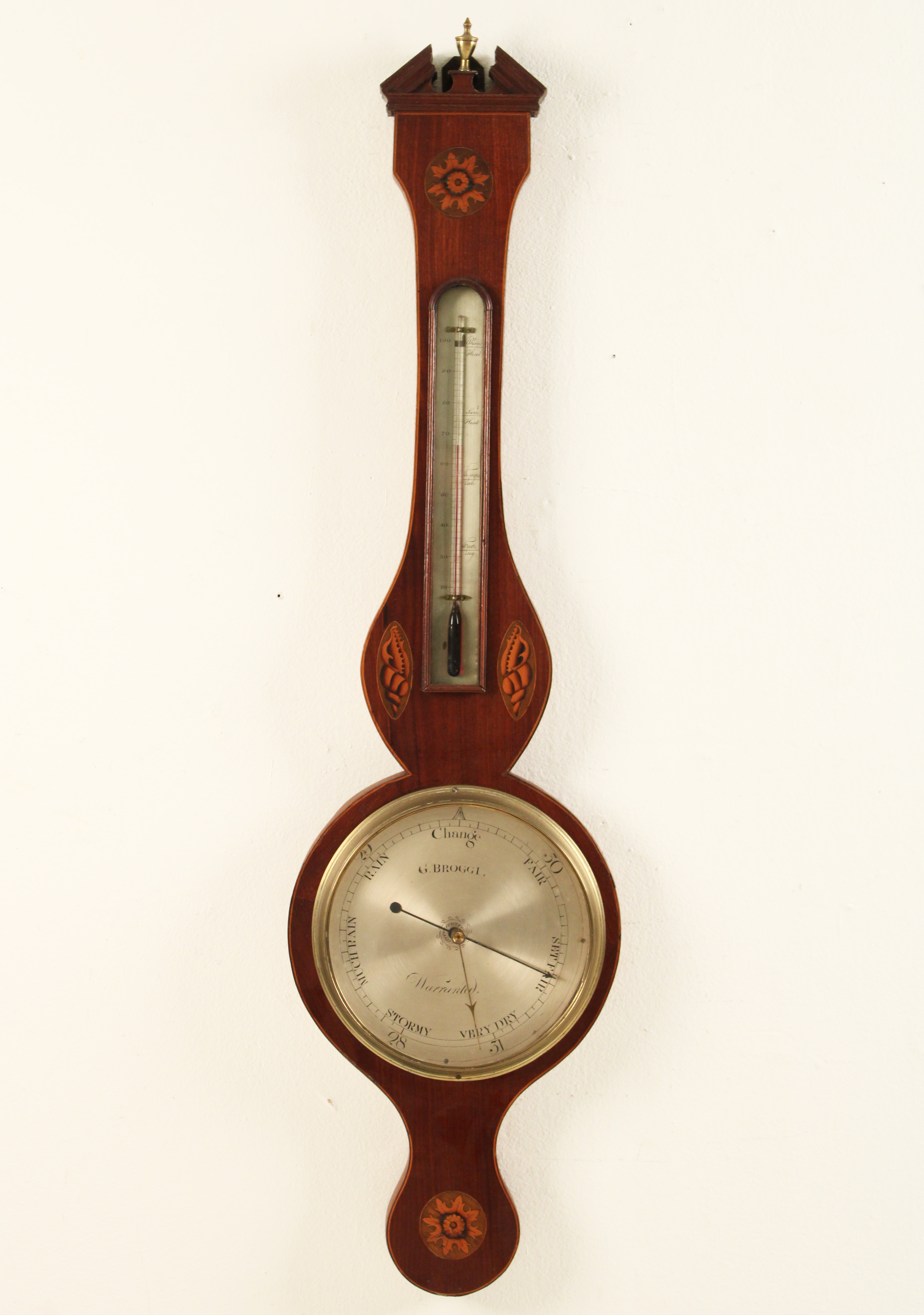 INLAID MAHOGANY BANJO SHAPED