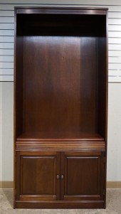 INLAID MAHOGANY BOOKSHELF, H: