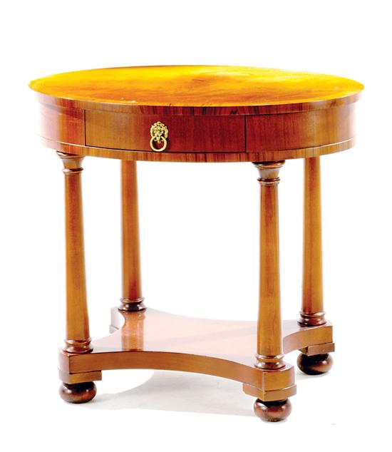 Inlaid mahogany center table