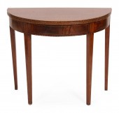 INLAID MAHOGANY GATELEG CARD T