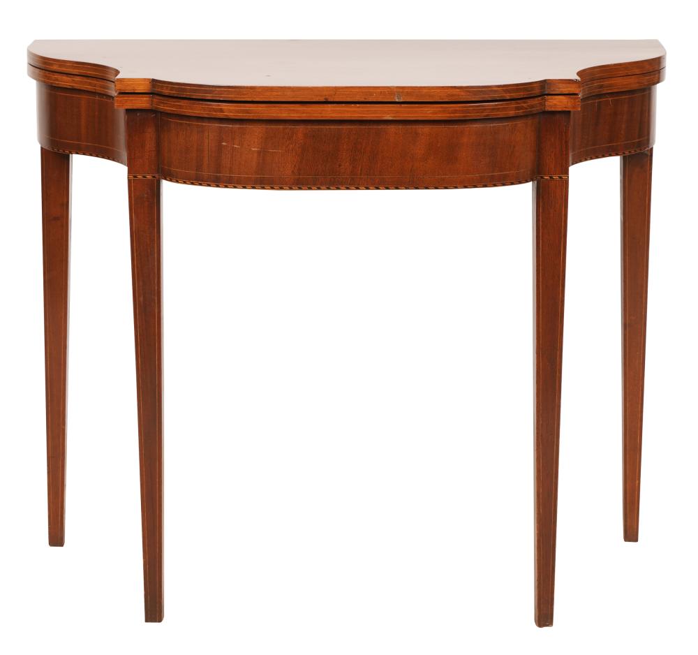 INLAID MAHOGANY GATELEG TABLE20th