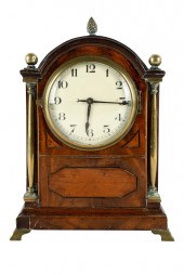 INLAID MAHOGANY MANTEL CLOCKCo