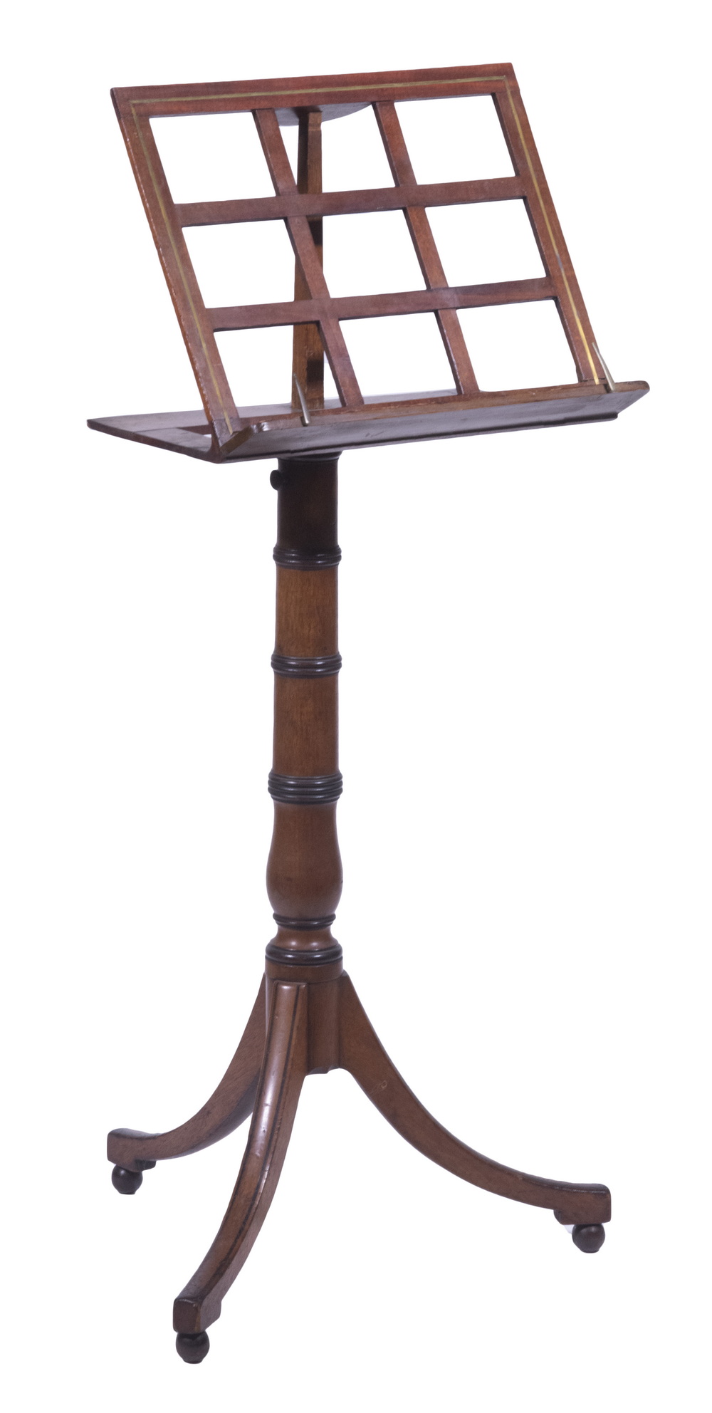 INLAID MAHOGANY MUSIC STAND 19th c.