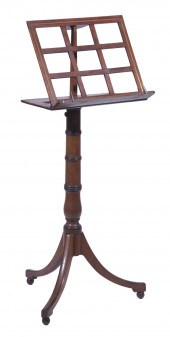 INLAID MAHOGANY MUSIC STAND 19