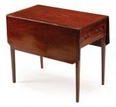 INLAID MAHOGANY PEMBROKE TABLE