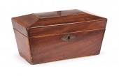INLAID MAHOGANY SARCOPHAGUS-FO