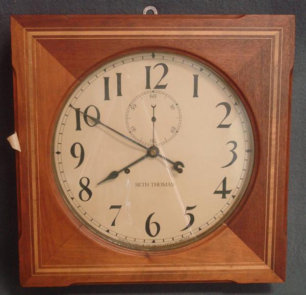 Inlaid mahogany Seth Thomas