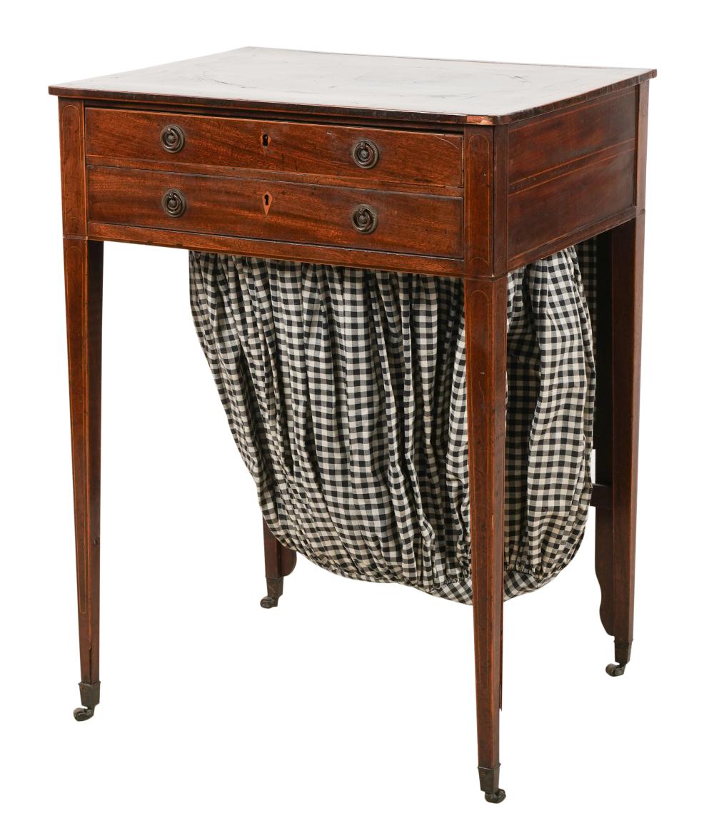 INLAID MAHOGANY SEWING
