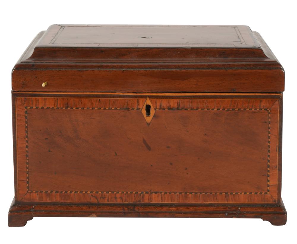 INLAID MAHOGANY TABLE BOXwith
