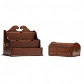INLAID MAHOGANY TAMBOUR WRITIN