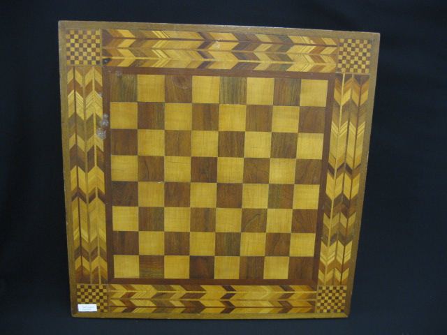 Inlaid Marquetry Game Board 23''