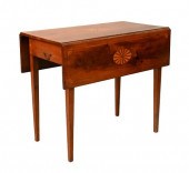 INLAID PEMBROKE DROP LEAF TABL