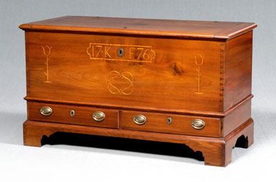 Inlaid Pennsylvania chest dated