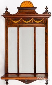 INLAID ROSEWOOD WALL SHELF, 19