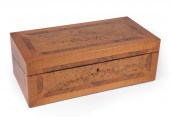INLAID SATINWOOD AND BURLWOOD