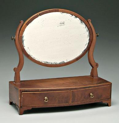Inlaid Sheraton dressing mirror,