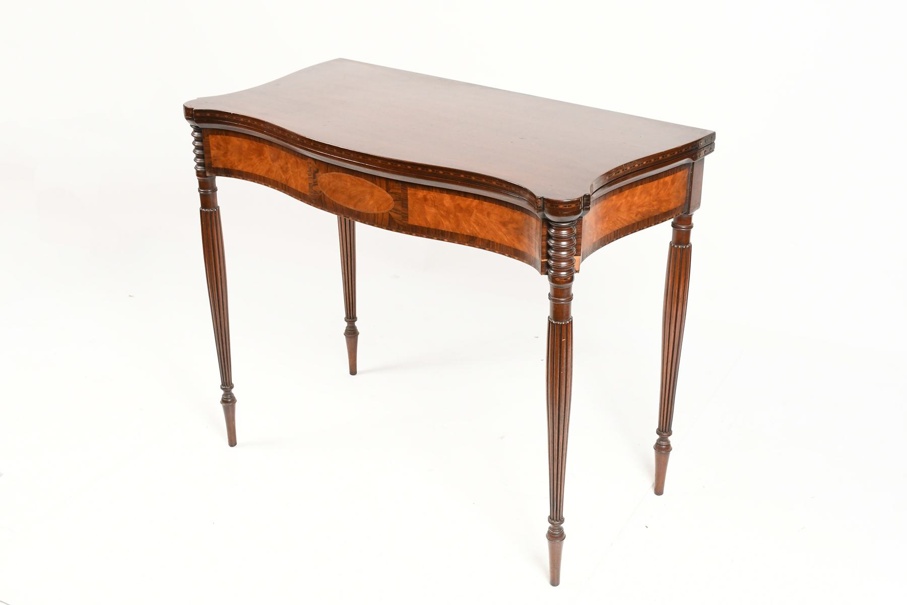 INLAID SHERATON GAME TABLE: