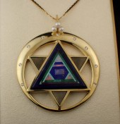 INLAID STAR OF DAVID AND YELLO