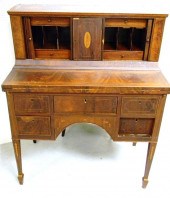 Inlaid tambour desk Hepplewhit