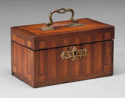 Inlaid tea box, band inlaid