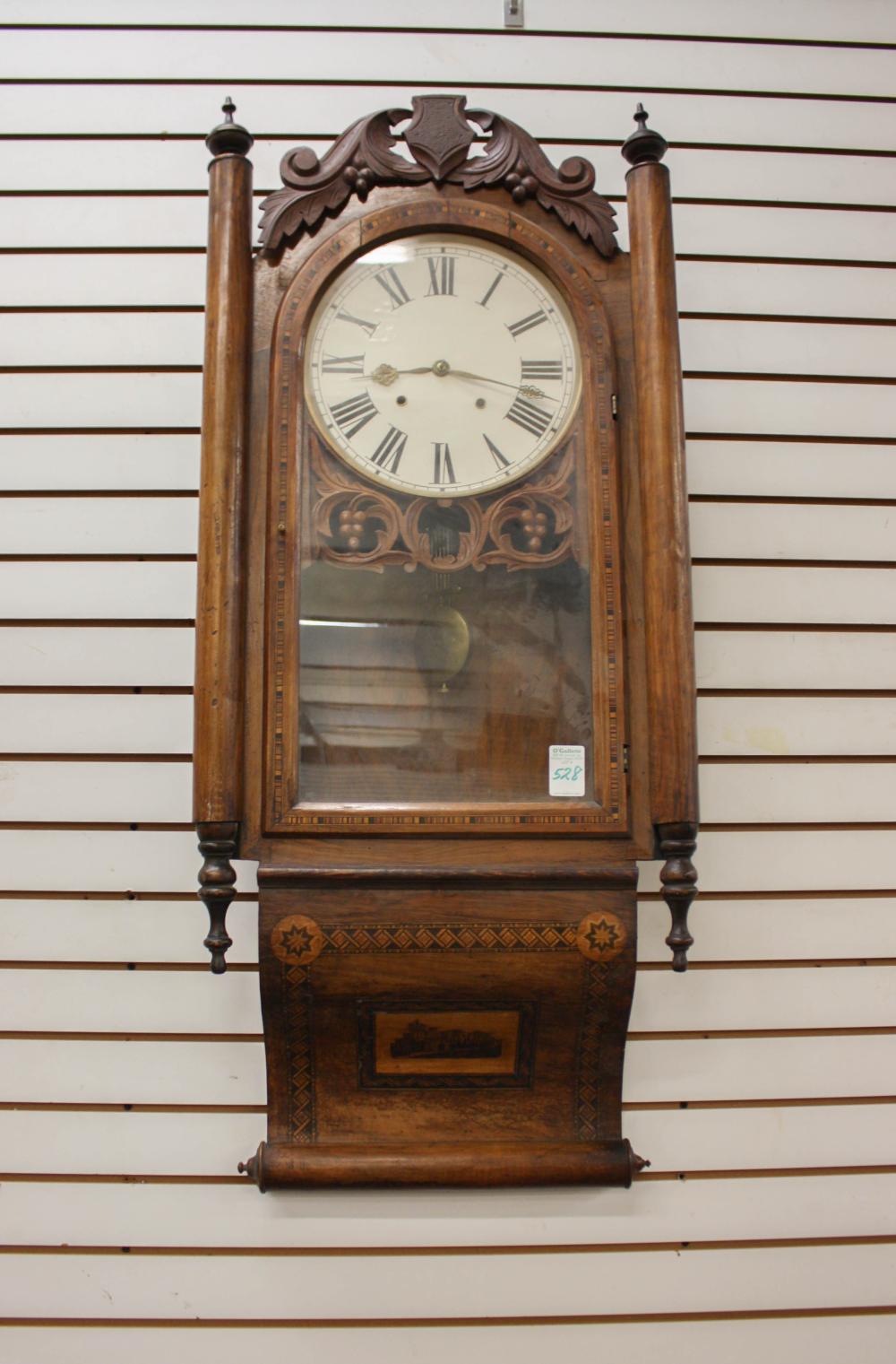 INLAID WALNUT CASED WALL