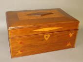 INLAID WALNUT COFFER-TOP SEWIN