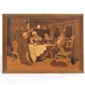 INLAID WOOD PICTORIAL AFTER ED