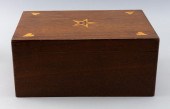 INLAID WOODEN BOX LATE 19TH CE