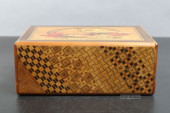 INLAID WOODEN PUZZLE WITH GEOM