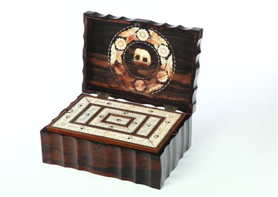 INLAID WORK BOX.  Anglo-Indian 