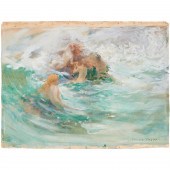 INNES FRIPP, WATERCOLOR ON PAP