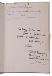 INSCRIBED FIRST EDITION "THE O