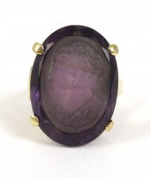 INTAGLIO AMETHYST AND FOURTEEN