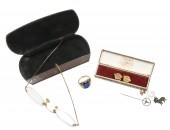 Intaglio ring, eye glasses, ch