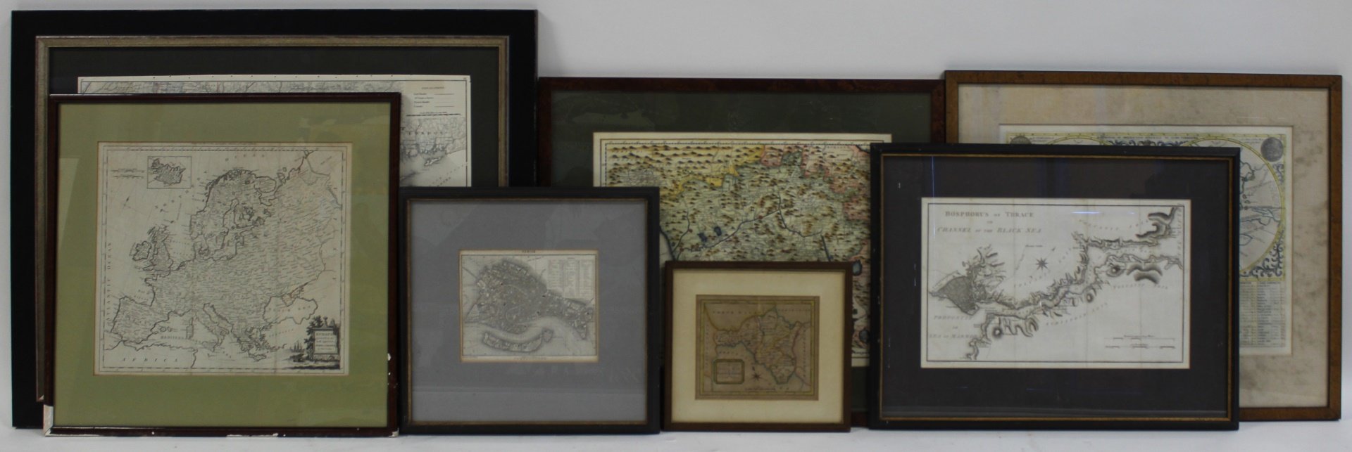 INTERESTING GROUP OF FRAMED ANTIQUE