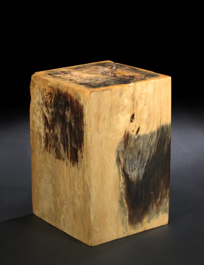 Interesting Mottled Wood Stool, 