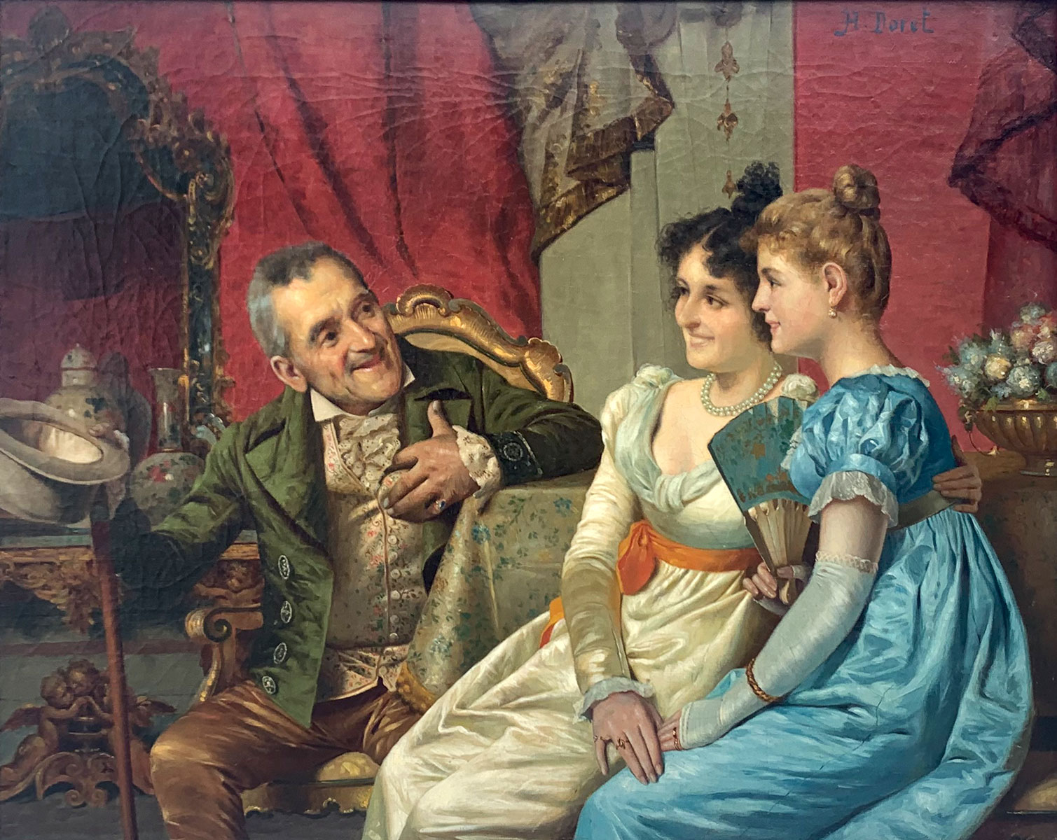 INTERIOR GENRE PAINTING PARLOR