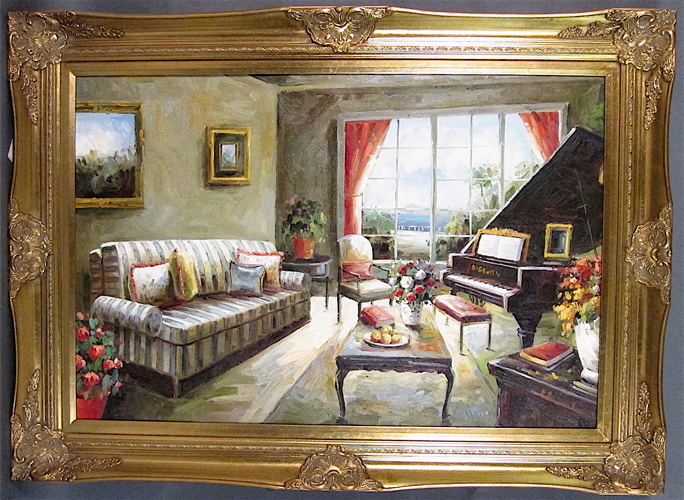 INTERIOR LIVING ROOM SCENE GICLEE