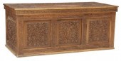INTRICATELY CARVED TEAK STORAG