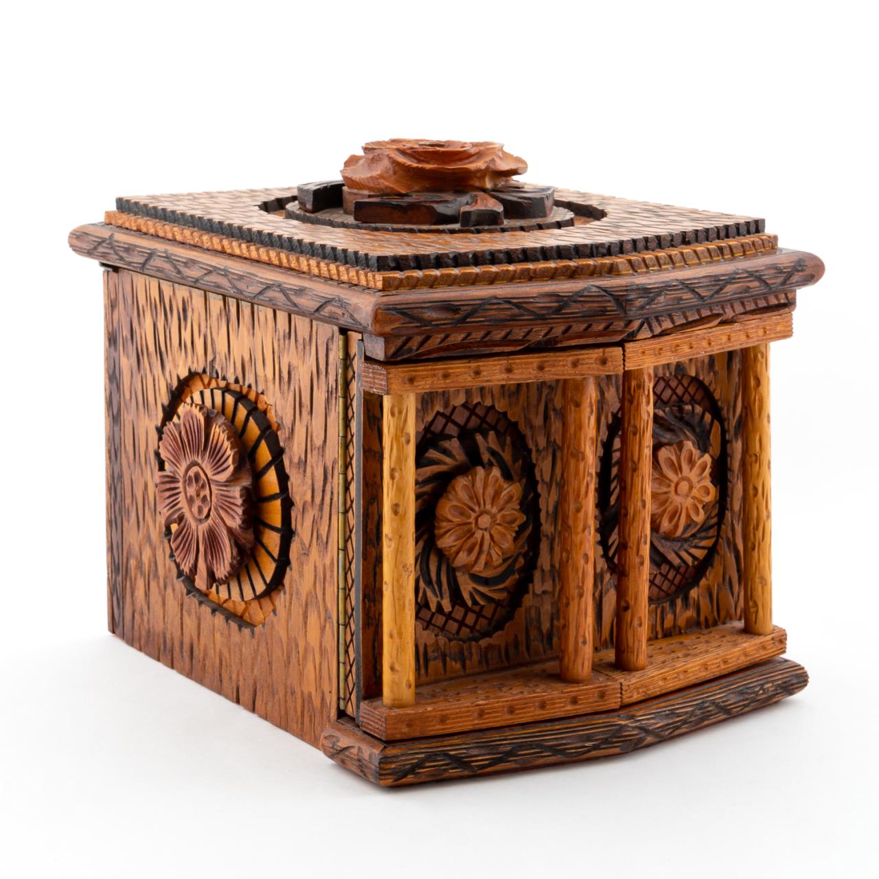 INTRICATELY CARVED TRAMP ART