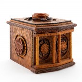 INTRICATELY CARVED TRAMP ART J