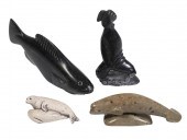 INUIT ANIMAL FIGURE CARVINGS L