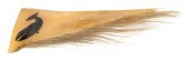 INUIT BALEEN HUSK TATTOOED WIT