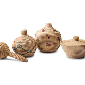 Inuit Baskets and Rattle lot of